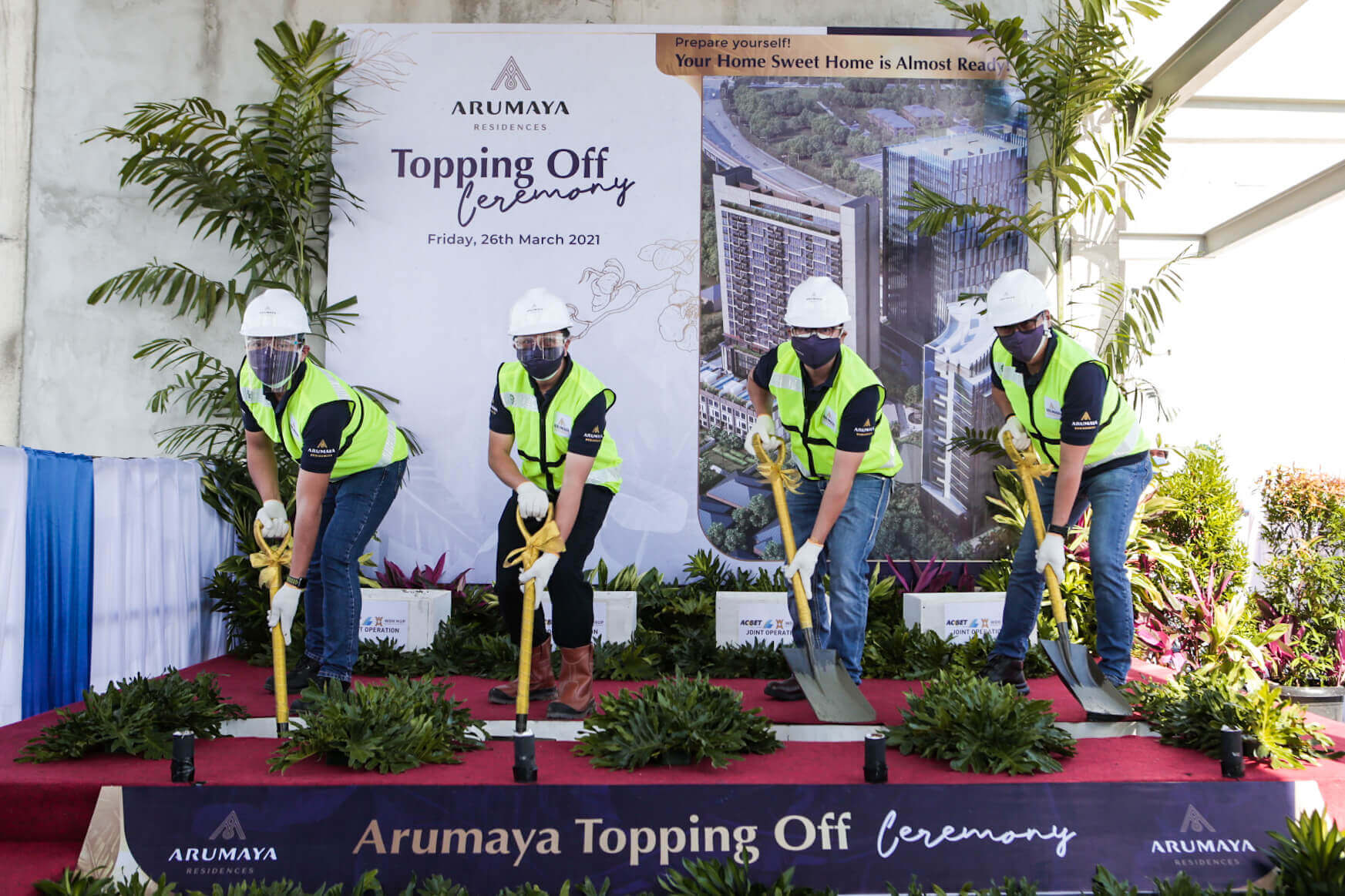 Arumaya Residences Topping Off Sesuai Target